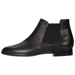 Munro Cate Black Leather Ankle Boots Booties Sz 9.5